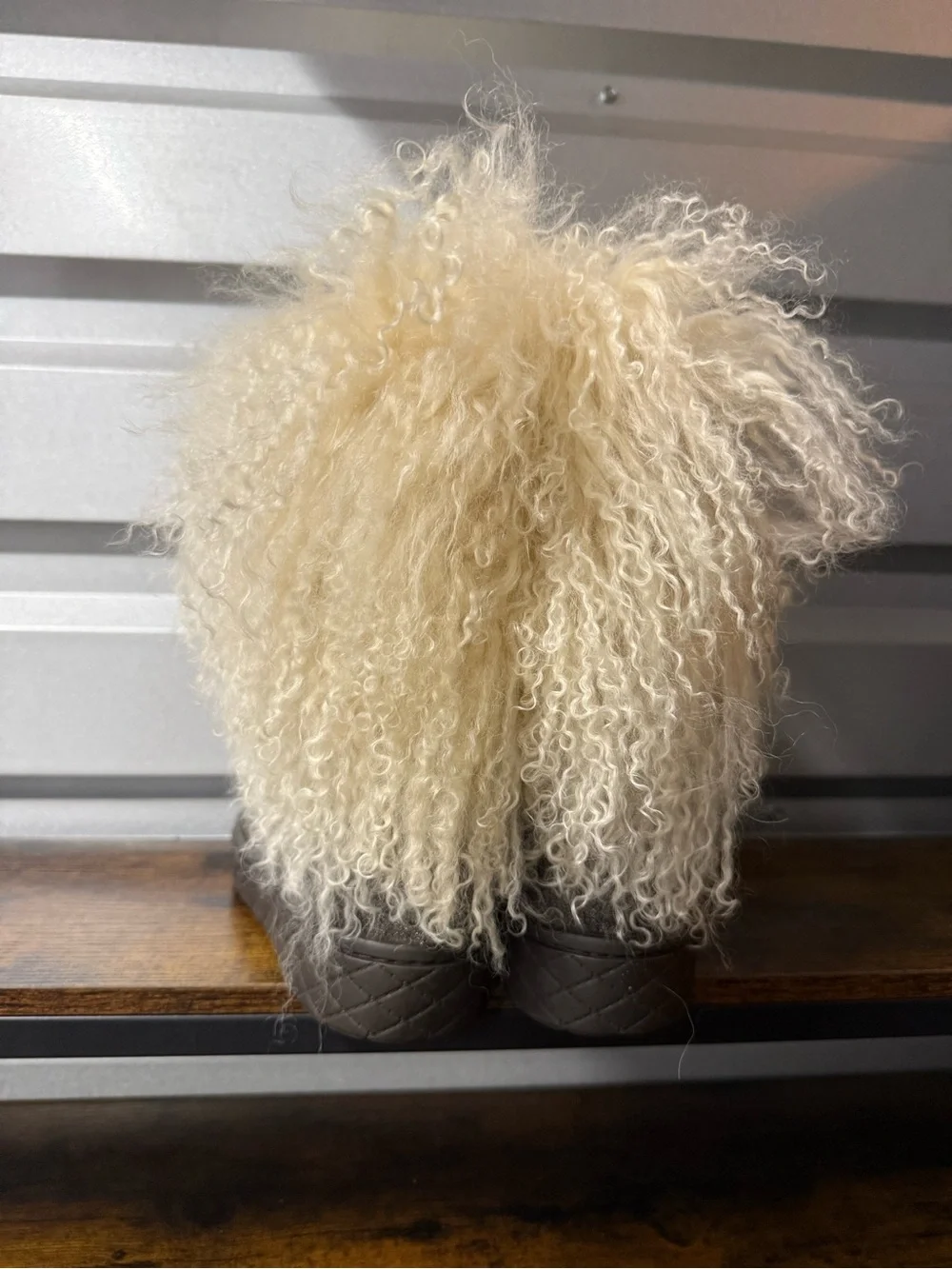 Moncler Christelle Boots EU 37 US 7 Brown Shearling Fur Winter Boots